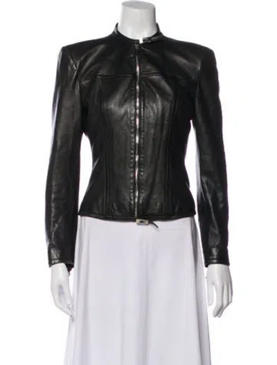 Pre-owned Gucci Vintage 1997 Biker Jacket In Black