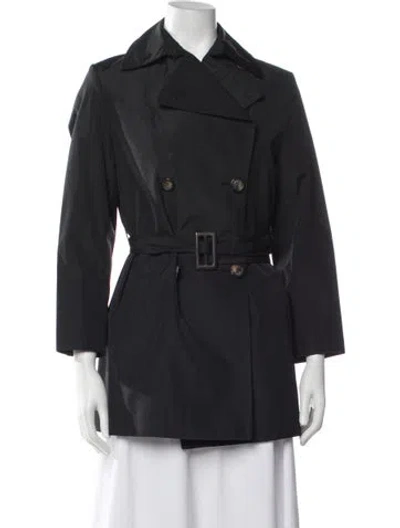 Pre-owned Gucci Vintage 1997 Trench Coat In Black