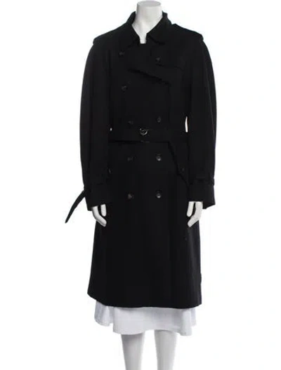Pre-owned Gucci Vintage 1998 Trench Coat In Black