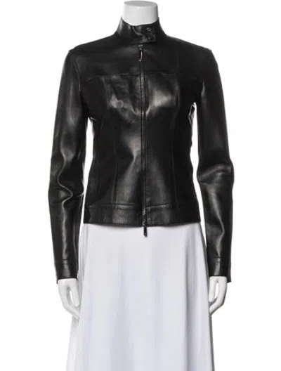 Pre-owned Gucci Vintage 1999 Biker Jacket In Black