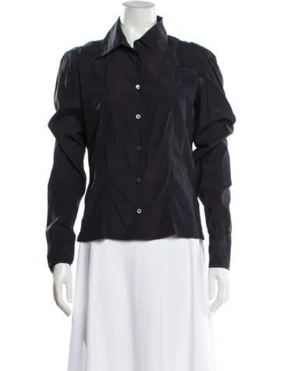Pre-owned Gucci Vintage 1999 Blouse In Black
