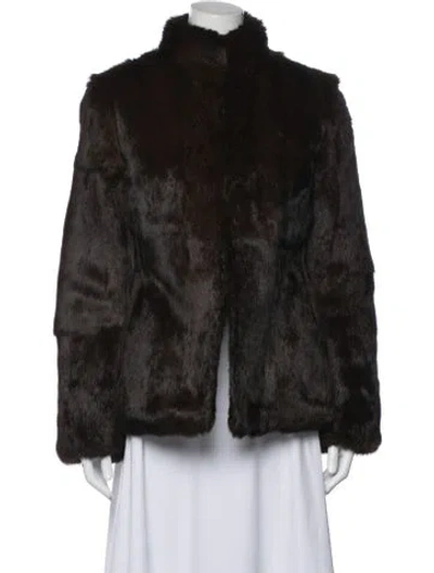 Pre-owned Gucci Vintage 1999 Fur Jacket In Brown