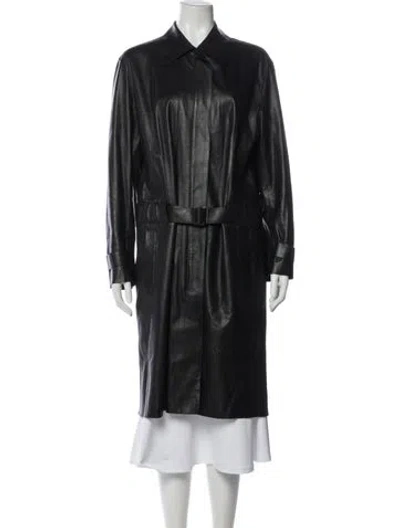 Pre-owned Gucci Vintage 1999 Trench Coat In Black