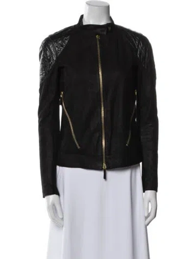 Pre-owned Gucci Vintage 2000's Biker Jacket In Black