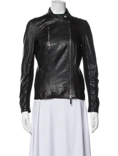 Pre-owned Gucci Vintage 2000's Biker Jacket In Black