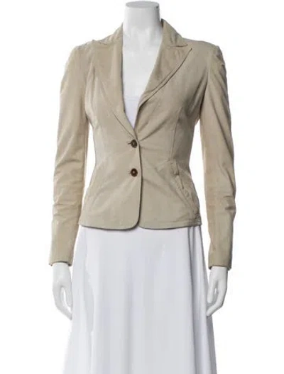 Pre-owned Gucci Vintage 2000's Blazer In Neutral