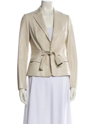 Pre-owned Gucci Vintage 2000's Blazer In Neutral