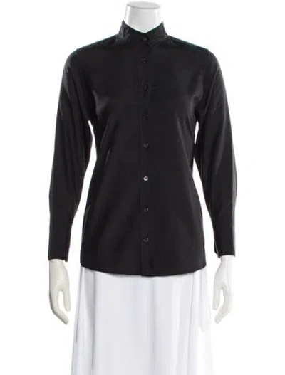 Pre-owned Gucci Vintage 2000's Blouse In Black