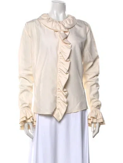 Pre-owned Gucci Vintage 2000 Blouse In Neutrals