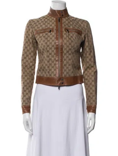 Pre-owned Gucci Vintage 2000 Jacket In Brown/neutrals