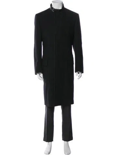 Pre-owned Gucci Vintage 2000 Overcoat In Black