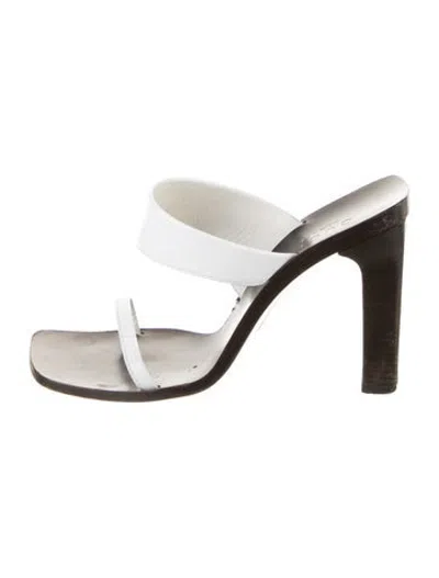 Pre-owned Gucci Vintage 2000's Slides In White