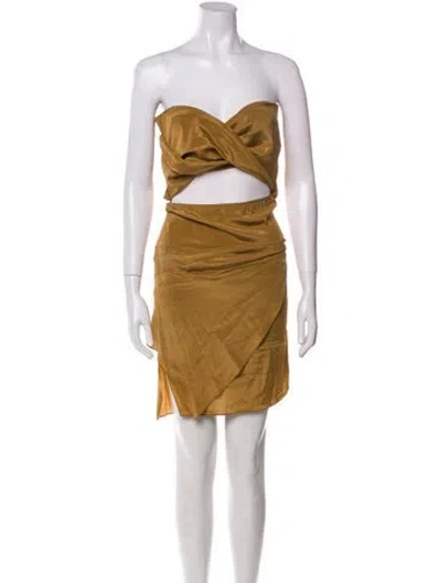 Pre-owned Gucci Vintage 2000's Tunic In Gold