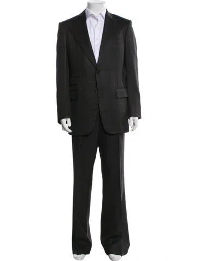Pre-owned Gucci Vintage 2000's Two-piece Suit In Gray