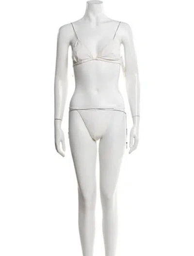 Pre-owned Gucci Vintage 2001 Bikini In White