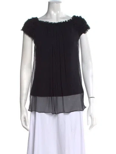 Pre-owned Gucci Vintage 2001 Blouse In Black