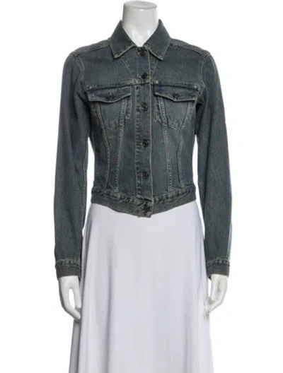 Pre-owned Gucci Vintage 2001 Denim Jacket In Blue