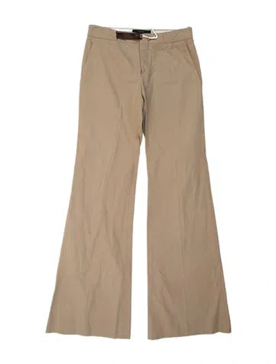 Pre-owned Gucci Vintage 2001 Flared Pants In Neutral