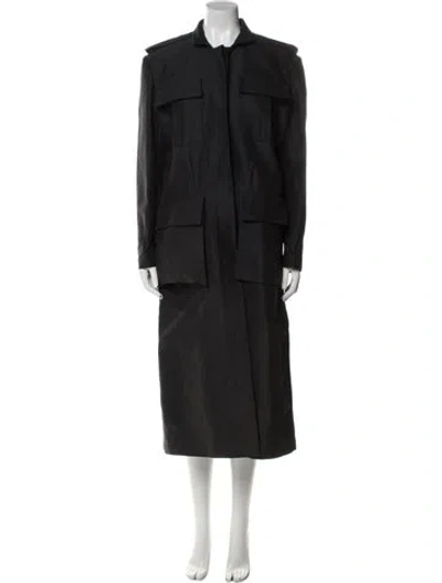 Pre-owned Gucci Vintage 2001 Trench Coat In Black