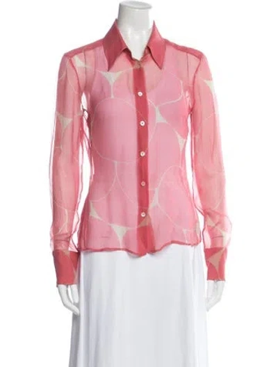 Pre-owned Gucci Vintage 2002 Blouse In Pink