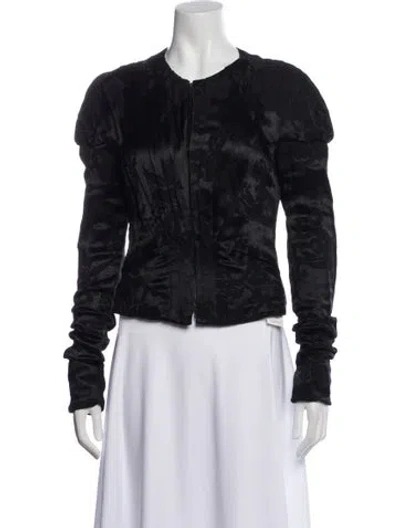 Pre-owned Gucci Vintage 2002 Bomber Jacket In Black