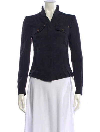 Pre-owned Gucci Vintage 2003 Biker Jacket In Black