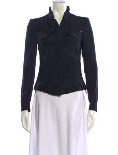 Pre-owned Gucci Vintage 2003 Biker Jacket In Black
