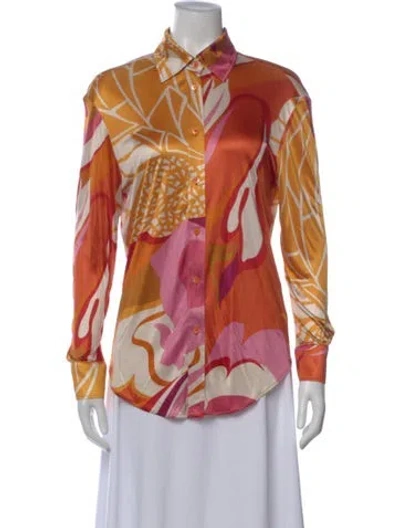 Pre-owned Gucci Vintage 2003 Button-up Top In Orange