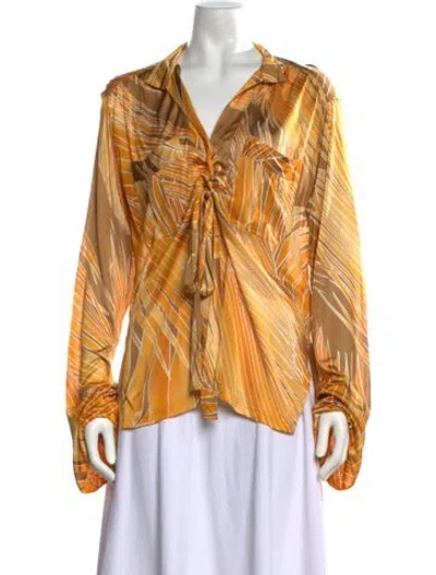 Pre-owned Gucci Vintage 2004 Blouse In Orange
