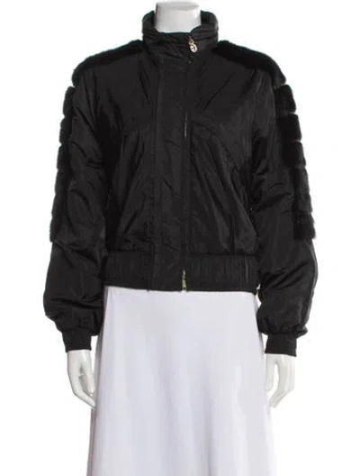 Pre-owned Gucci Vintage 2004 Bomber Jacket In Black