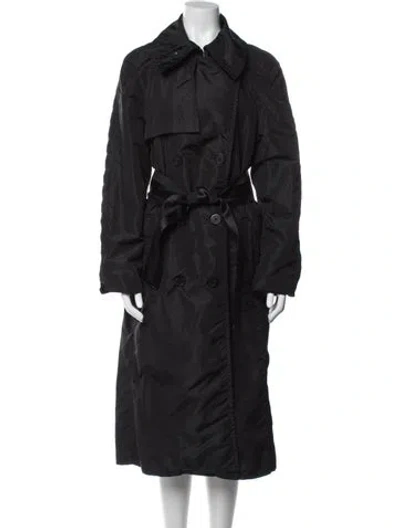 Pre-owned Gucci Vintage 2004 Trench Coat In Black