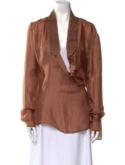 Pre-owned Gucci Vintage 2005 Blouse In Neutral