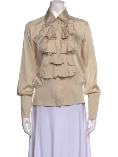 Pre-owned Gucci Vintage 2005 Blouse In Neutrals