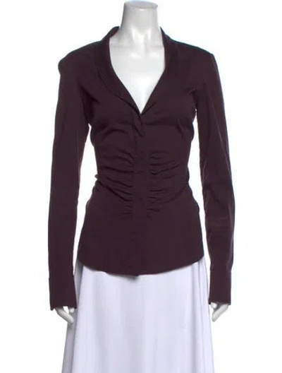 Pre-owned Gucci Vintage 2005 Blouse In Purple