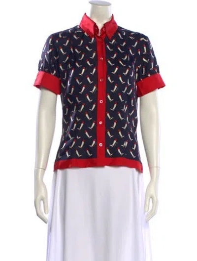 Pre-owned Gucci Vintage 2006 Polo In Blue