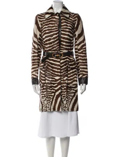 Pre-owned Gucci Vintage 2006 Trench Coat In Brown