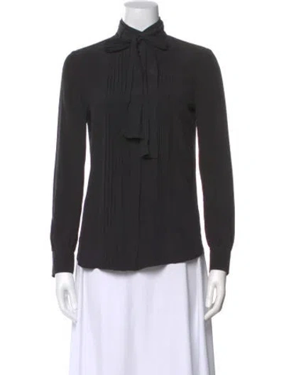 Pre-owned Gucci Vintage 2007 Blouse In Black