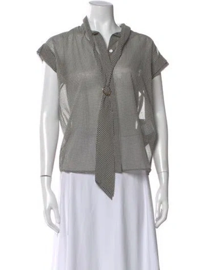 Pre-owned Gucci Vintage 2007 Blouse In Black