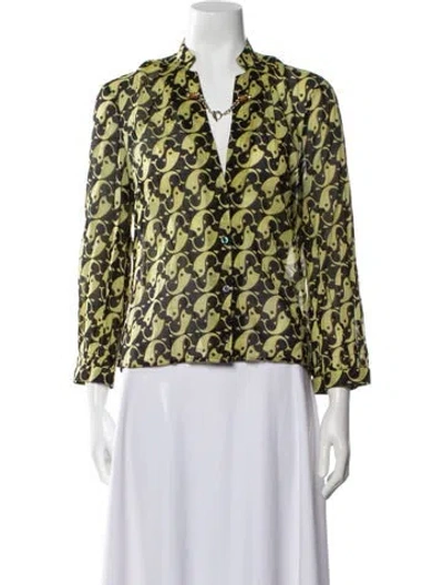 Pre-owned Gucci Vintage 2007 Blouse In Green