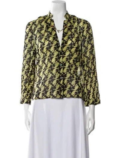 Pre-owned Gucci Vintage 2007 Blouse In Green