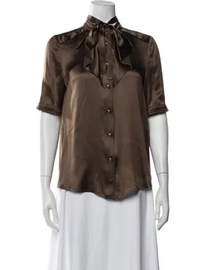 Pre-owned Gucci Vintage 2008 Blouse In Brown
