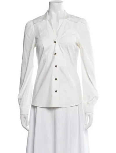 Pre-owned Gucci Vintage 2008 Blouse In White