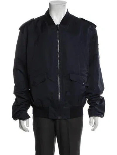 Pre-owned Gucci Vintage 2008 Bomber Jacket In Blue
