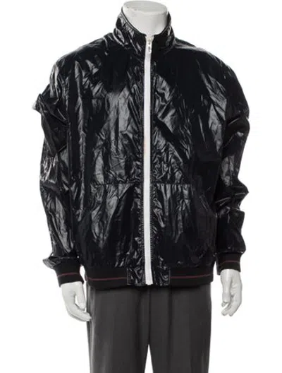 Pre-owned Gucci Vintage 2008 Bomber Jacket In Blue