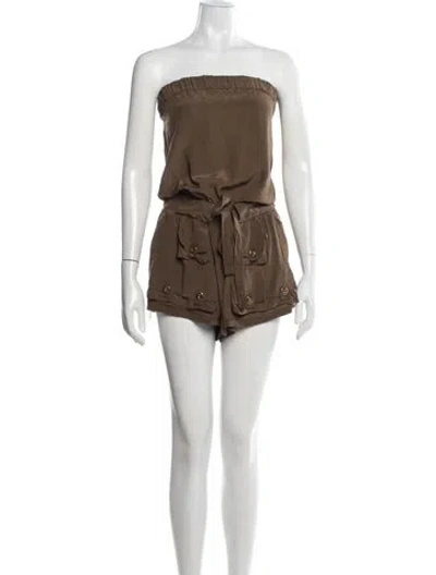 Pre-owned Gucci Vintage 2008 Romper In Brown