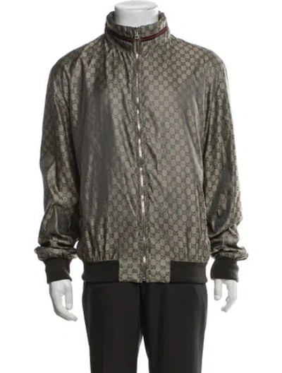 Pre-owned Gucci Vintage 2010 Bomber Jacket In Neutrals