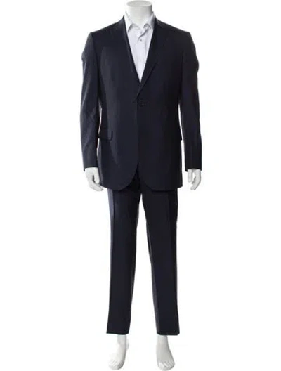 Pre-owned Gucci Vintage 2010's Two-piece Suit Vest In Blue