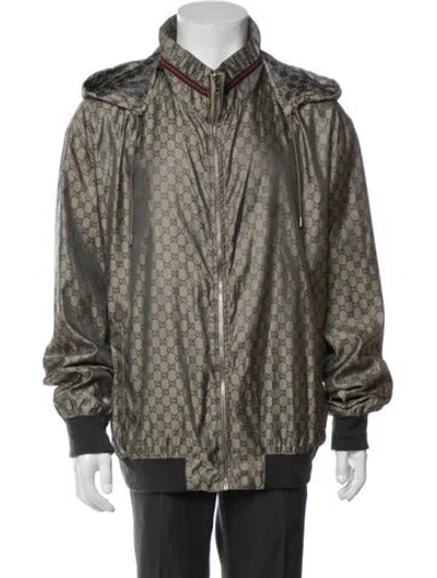 Pre-owned Gucci Vintage 2010 Windbreaker In Green
