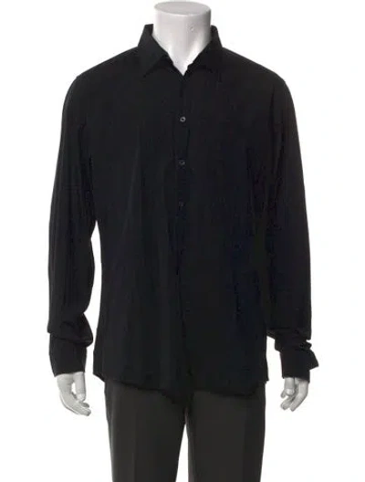 Pre-owned Gucci Vintage 2014 Dress Shirt In Black