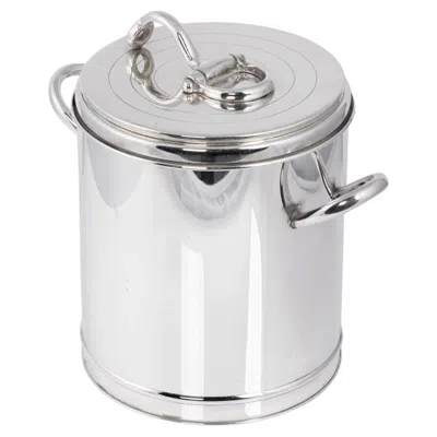 Pre-owned Gucci Vintage 20thc Italian Silver Plated Ice Bucket By  C.1980